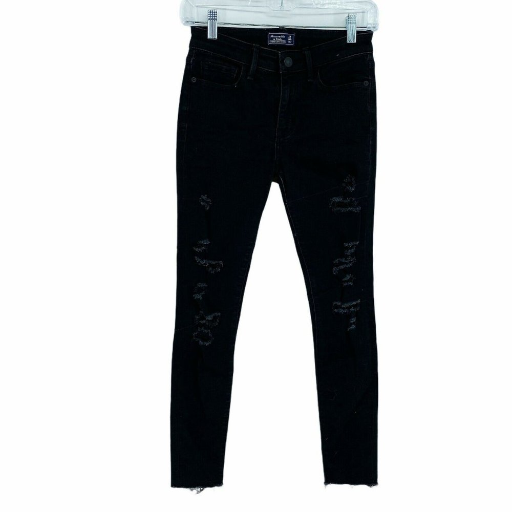 Abercrombie & Fitch Women's Size 24 Black Harper
